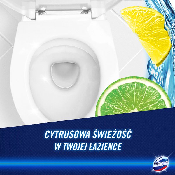 Domestos Power Foam Citrus Blast Czyszcząca piana toaleta i łazienka 435 ml