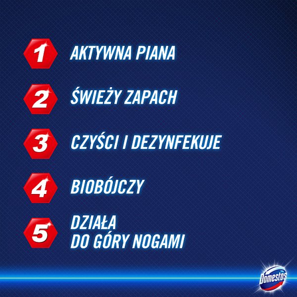 Domestos Power Foam Citrus Blast Czyszcząca piana toaleta i łazienka 435 ml