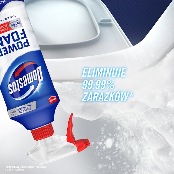 Domestos Power Foam Arctic Fresh Czyszcząca piana toaleta i łazienka 435 ml