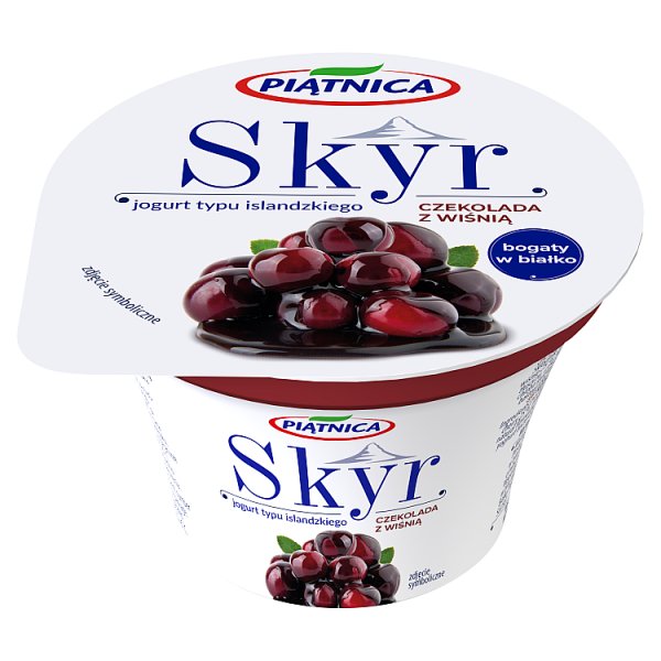Piątnica Skyr jogurt typu islandzkiego czekoladowy z wiśnią 150 g