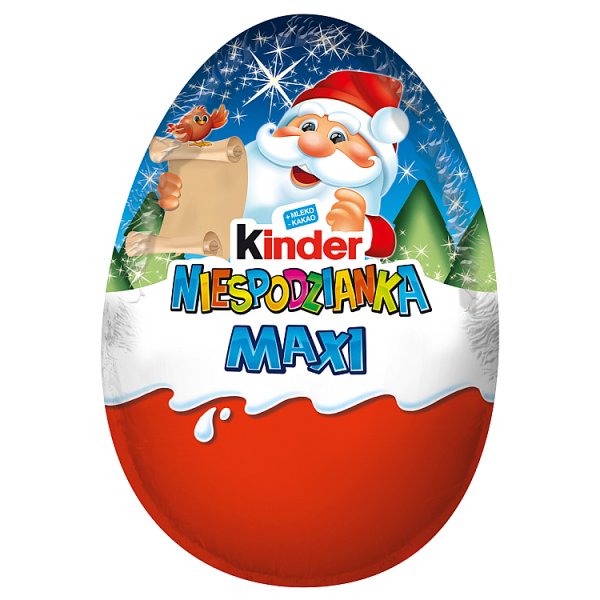 Kinder Niespodzianka Maxi Pusta figurka z mlecznej czekolady z niespodzianką 100 g