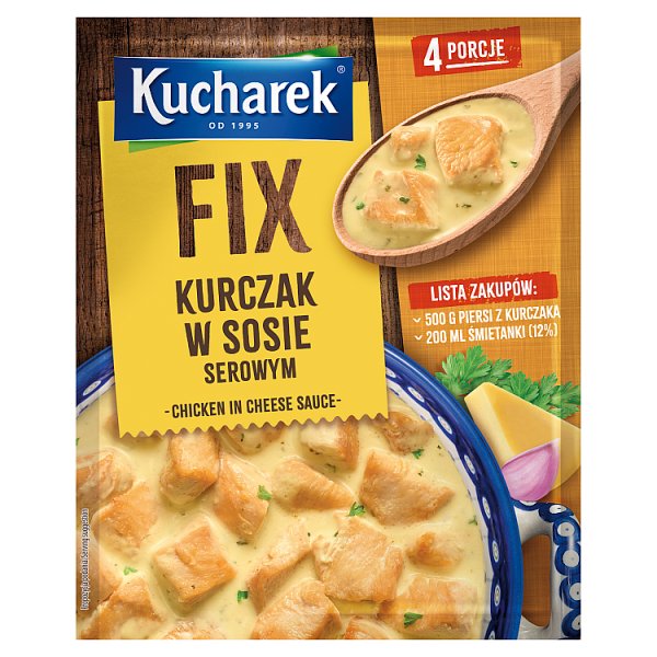 Kucharek Fix kurczak w sosie serowym 28 g