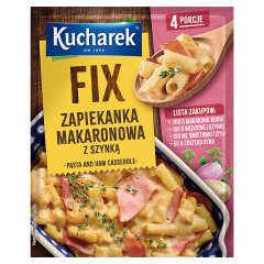 Kucharek Fix zapiekanka makaronowa z szynką 35 g
