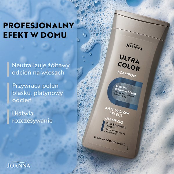 Joanna Ultra Color Szampon chłodne odcienie blond 200 ml