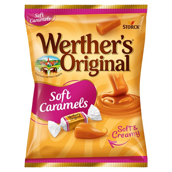 Werther&#039;s Original Miękkie cukierki karmelowe toffi 75 g (10 sztuk)