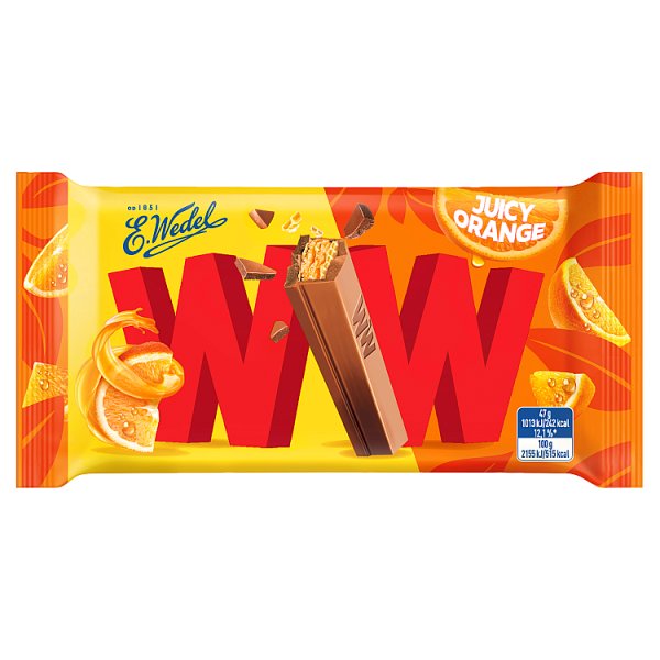 E. Wedel WW Mleczna czekolada &amp; krem pomarańczowy 47 g