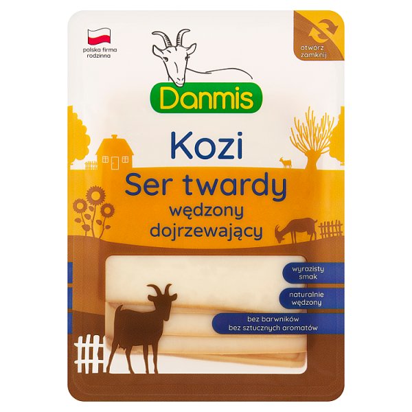 Danmis Kozi ser twardy wędzony dojrzewający 100 g