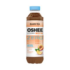 Oshee Vitamin Black Tea Zero Niegazowany napój herbaciany o smaku brzoskwiniowym 555 ml
