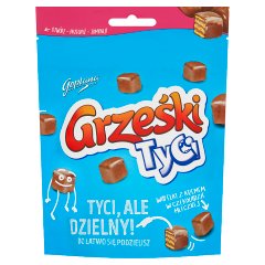 Grześki Tyci Wafelki z kremem w czekoladzie mlecznej 120 g