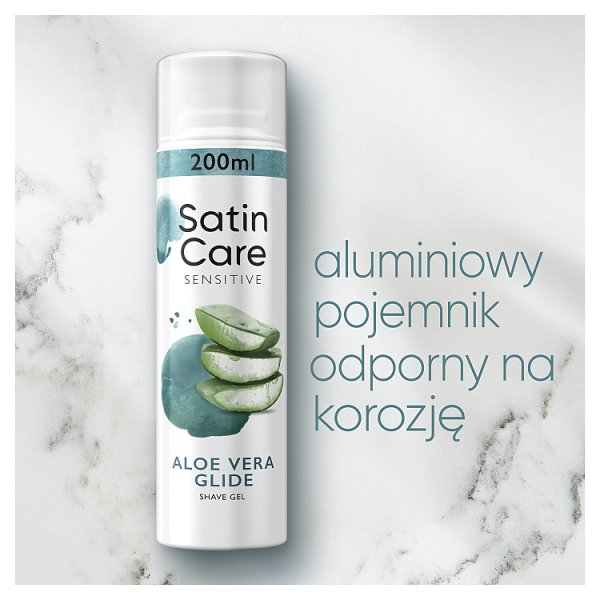 Gillette Satin Care Sensitive Aloe Vera Glide Żel do golenia 200 ml