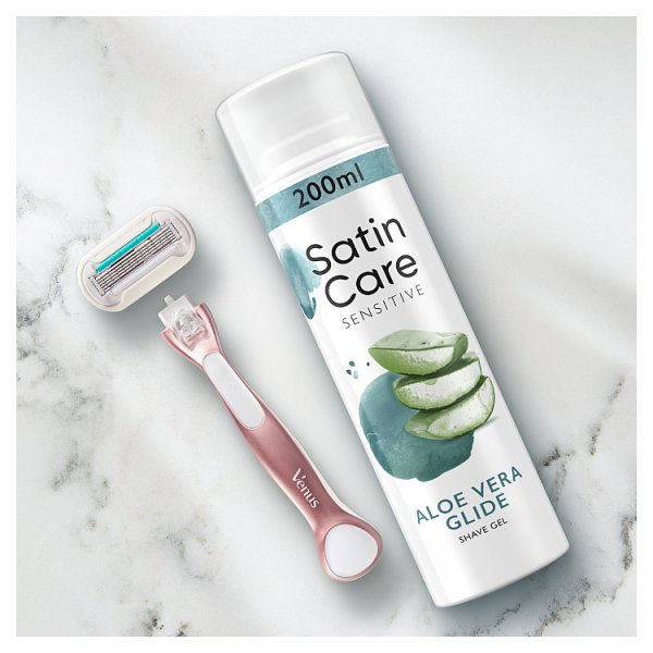 Gillette Satin Care Sensitive Aloe Vera Glide Żel do golenia 200 ml
