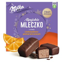 Milka Alpejskie Mleczko Pianka O Smaku Czekoladowo-pomarańczowym 330 G