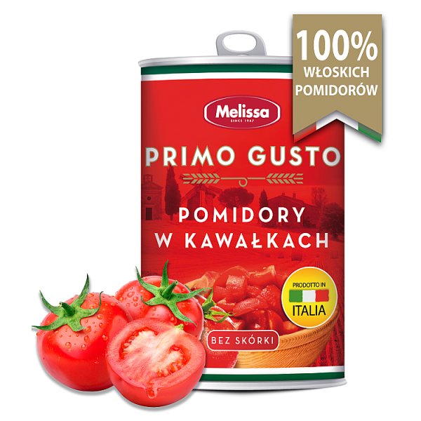 Melissa Primo Gusto Pomidory krojone bez skórki 400 g
