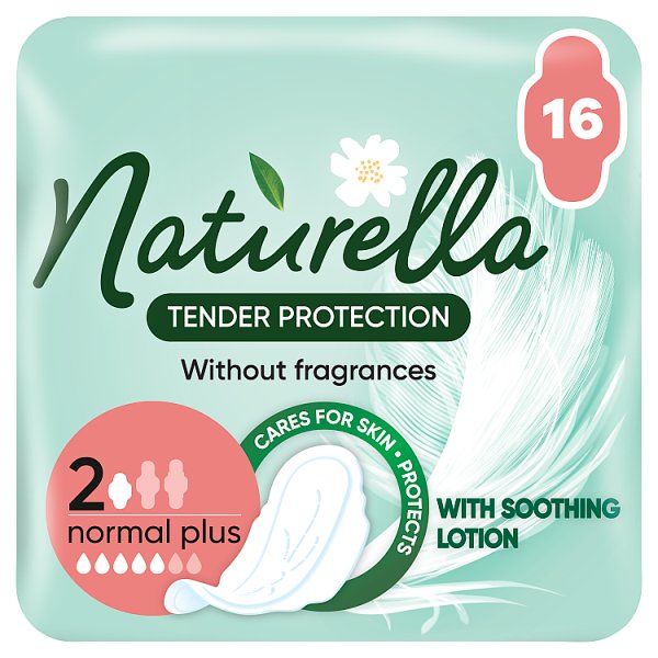 Naturella Ultra Tender Protection Normal Plus, Bez barwników i substancji zapachowych, podpaski Xszt