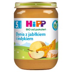 HiPP BIO Dynia z jabłkiem i indykiem po 5. miesiącu 190 g
