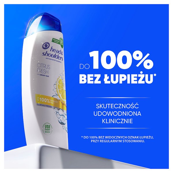 Head &amp; Shoulders Citrus Fresh Codzienny Szampon Przeciwłupieżowy 400 ml do Włosów Tłustych