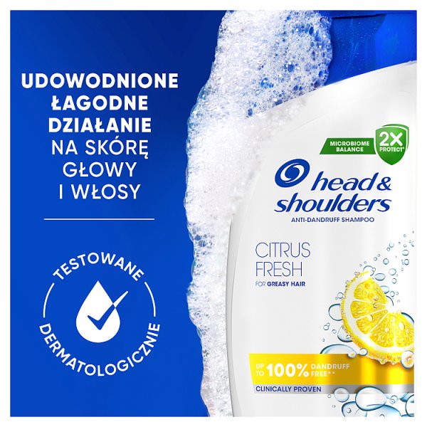 Head &amp; Shoulders Citrus Fresh Codzienny Szampon Przeciwłupieżowy 400 ml do Włosów Tłustych