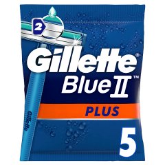 Gillette Blue II Plus Maszynki jednorazowe dla mężczyzn 5 sztuk
