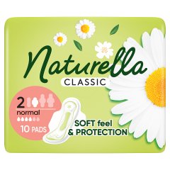 Naturella Classic Normal rozmiar 2 Podpaski ze skrzydełkami, × 10