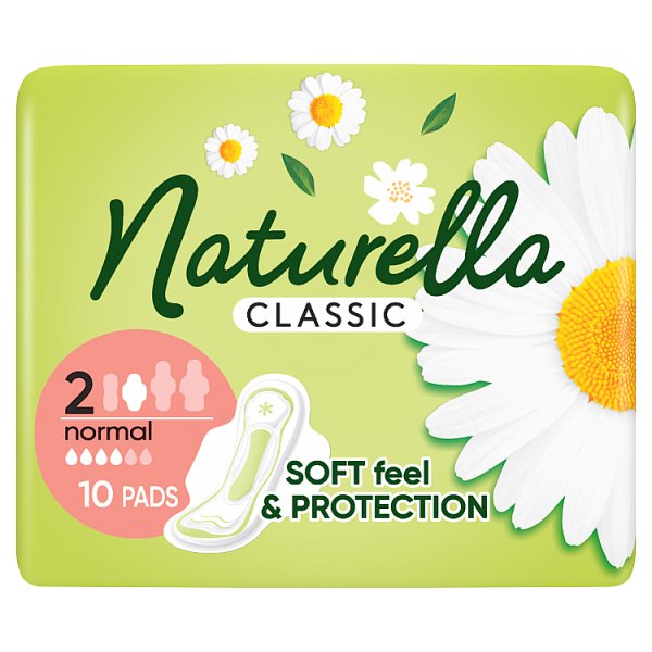 Naturella Classic Normal rozmiar 2 Podpaski ze skrzydełkami, × 10