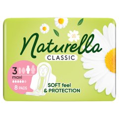 Naturella Classic Maxi rozmiar 3 Podpaski ze skrzydełkami, × 8
