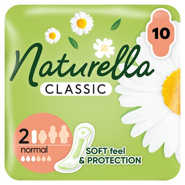Naturella Classic Normal rozmiar 2 Podpaski ze skrzydełkami, × 10
