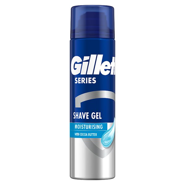 Gillette Series Nawilżający żel do golenia z masłem kakaowym, 200 ml