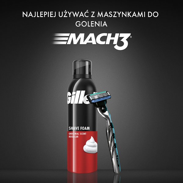 Gillette Classic Pianka do golenia o zapachu Original, szybkie i łatwe golenie, 200 ml