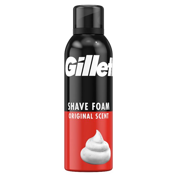 Gillette Classic Pianka do golenia o zapachu Original, szybkie i łatwe golenie, 200 ml