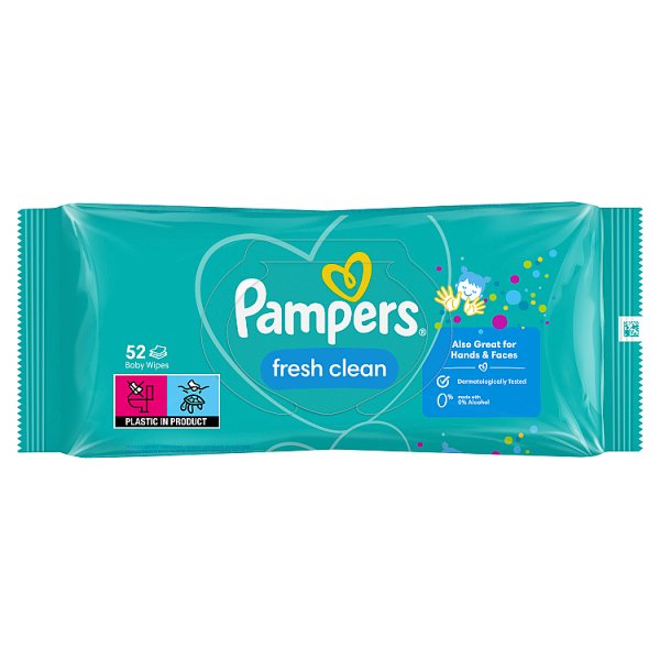 Pampers Fresh Clean Chusteczki nawilżane, 1 opakowanie = 52 szt