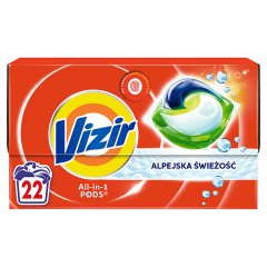 Vizir Alpine Fresh PODS Kapsułki do prania, 22 prań