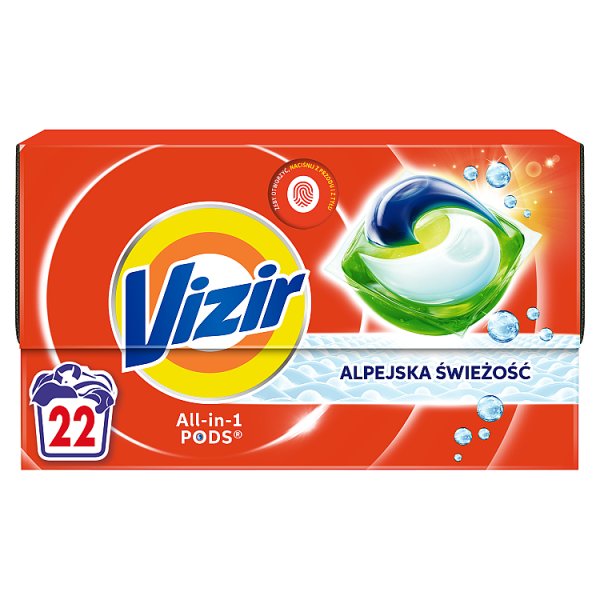 Vizir Alpine Fresh PODS Kapsułki do prania, 22 prań