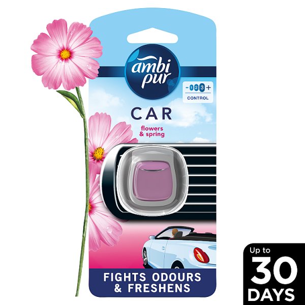 Ambi Pur Car Flowers &amp; Spring Samochodowy odświeżacz powietrza, klips, 1 sztuka