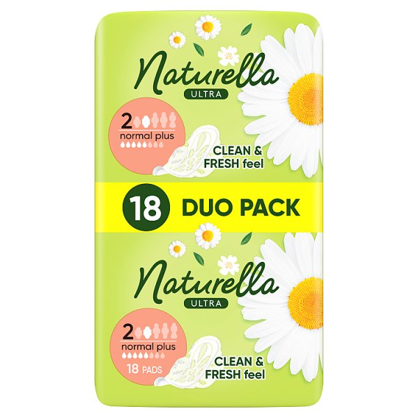 Naturella Ultra Normal Plus rozmiar 2 Podpaski ze skrzydełkami, × 18