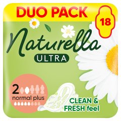 Naturella Ultra Normal Plus rozmiar 2 Podpaski ze skrzydełkami, × 18