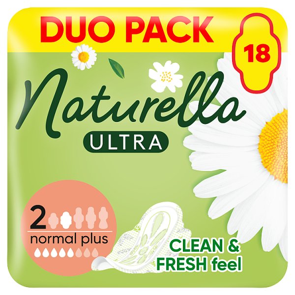 Naturella Ultra Normal Plus rozmiar 2 Podpaski ze skrzydełkami, × 18