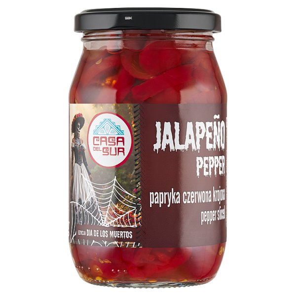 Casa del Sur Papryka czerwona krojona jalapeño 340 g