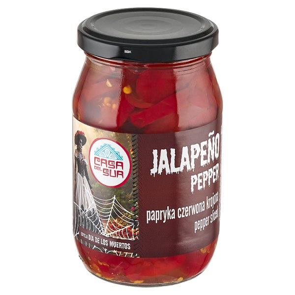Casa del Sur Papryka czerwona krojona jalapeño 340 g
