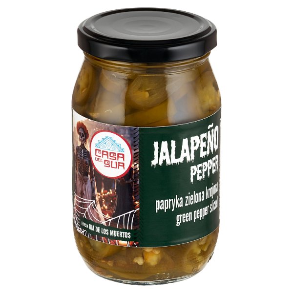 Casa del Sur Papryka zielona krojona jalapeño 340 g