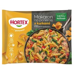Hortex Makaron na patelnię z kurkami z sosem śmietankowo-grzybowym 450 g