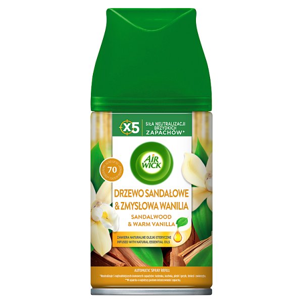 Air Wick Wkład zapachowy drzewo sandałowe &amp; zmysłowa wanilia 250 ml