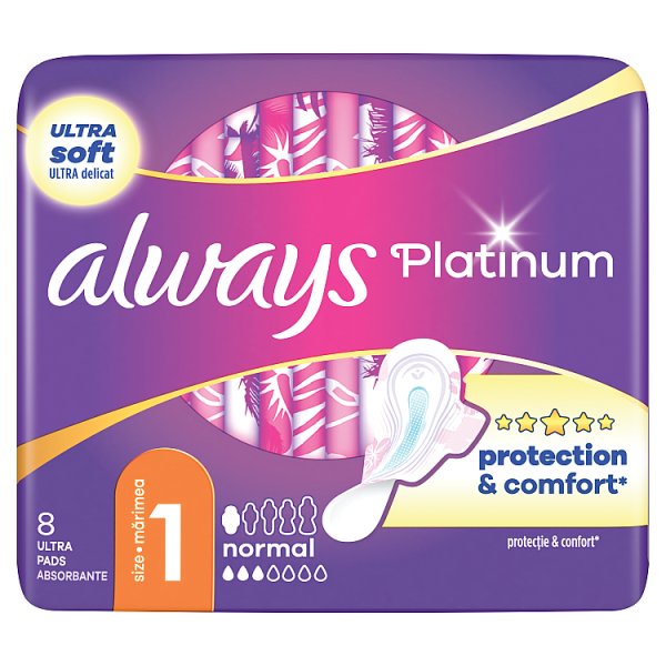 Always Platinum Normal (rozmiar 1) Podpaski ze skrzydełkami 8