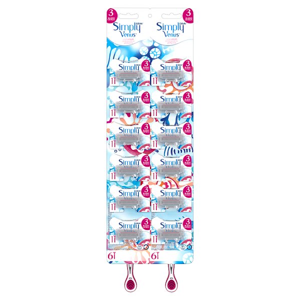 Gillette Simply Venus 3 Maszynka jednorazowa do golenia, 1 sztuka