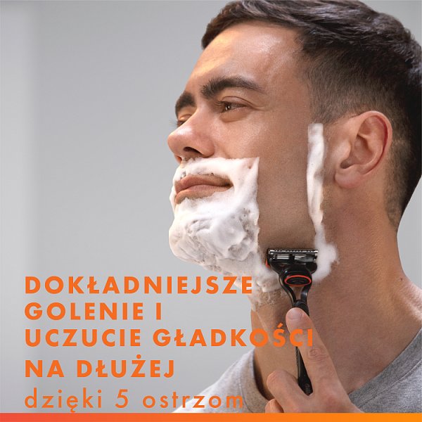 Gillette Fusion5,  Wkłady wymienne do maszynki do golenia z 5 ostrzami i precyzyjnym trymerem