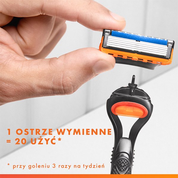 Gillette Fusion5,  Wkłady wymienne do maszynki do golenia z 5 ostrzami i precyzyjnym trymerem