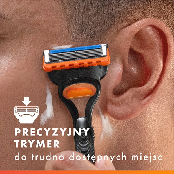 Gillette Fusion5,  Wkłady wymienne do maszynki do golenia z 5 ostrzami i precyzyjnym trymerem