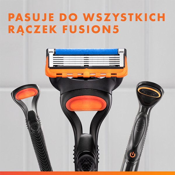Gillette Fusion5,  Wkłady wymienne do maszynki do golenia z 5 ostrzami i precyzyjnym trymerem