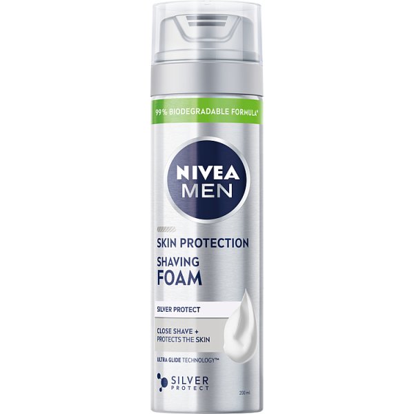 Nivea MEN Silver Protect Pianka do golenia 200 ml