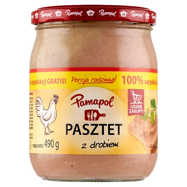 Pamapol Pasztet z drobiem 490 g