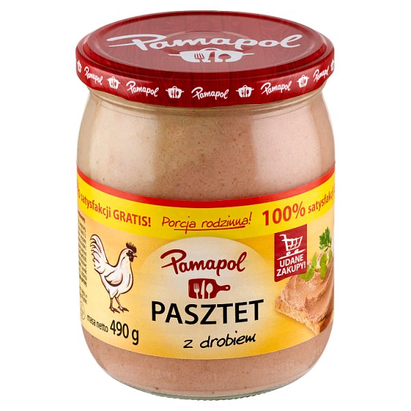 Pamapol Pasztet z drobiem 490 g